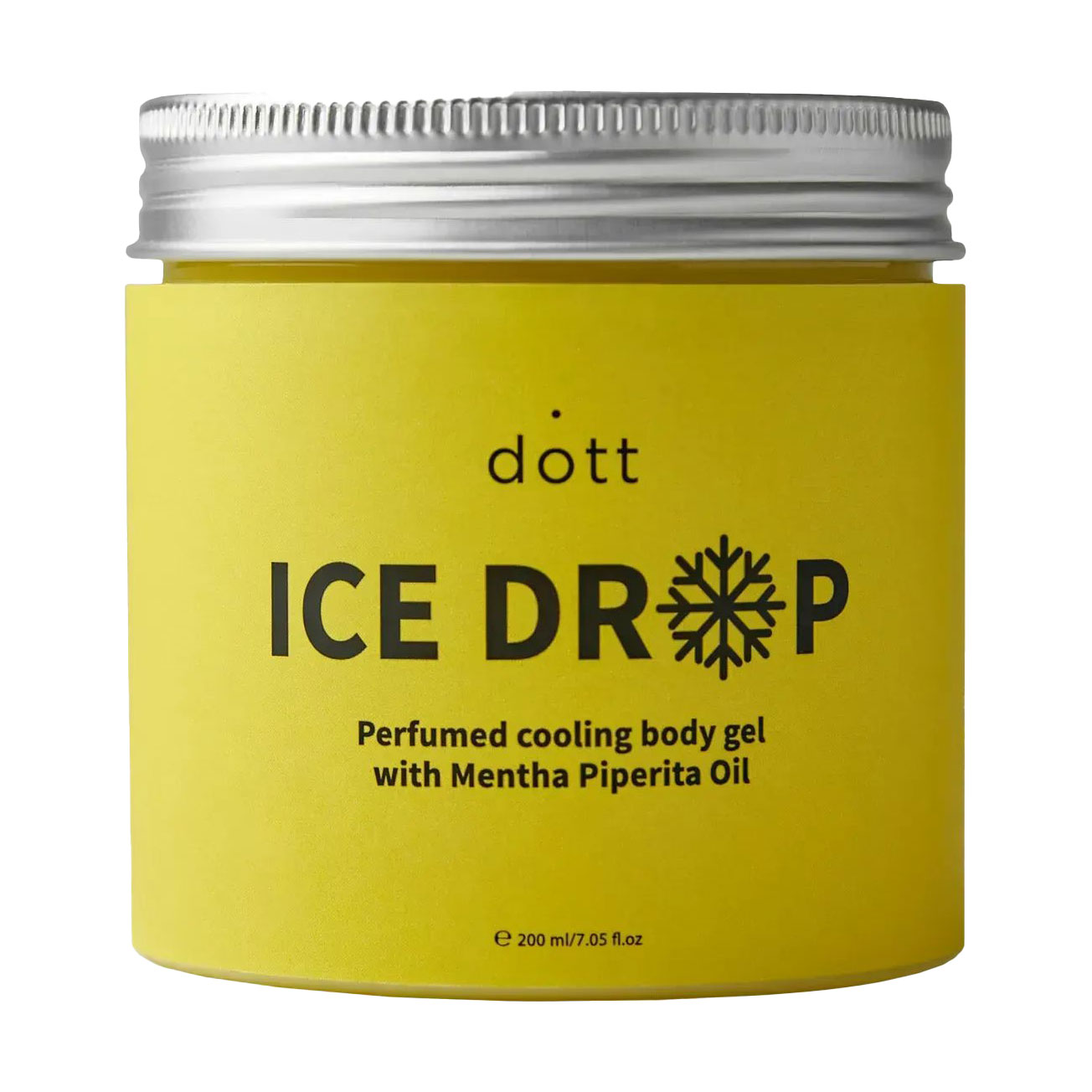 Парфумований охолоджувальний гель для тіла Dott Ice Drop Perfumed Cooling Body Gel з олією перцевої м'яти, 200 мл