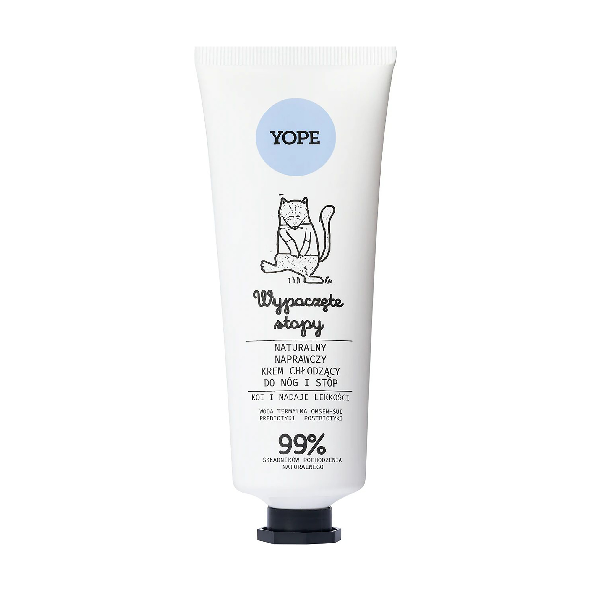 Відновлювальний та охолоджувальний крем для ніг Yope Rested Feet Natural Cooling Repair Leg &amp; Foot Cream, 75 мл